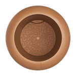 amber roll high 43cm caramel